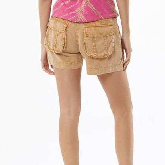 YFB Young Fabulous & Broke Milo Shorts Butterscotch Tan Brown 2279TT XS NEW NWT - Picture 2 of 8